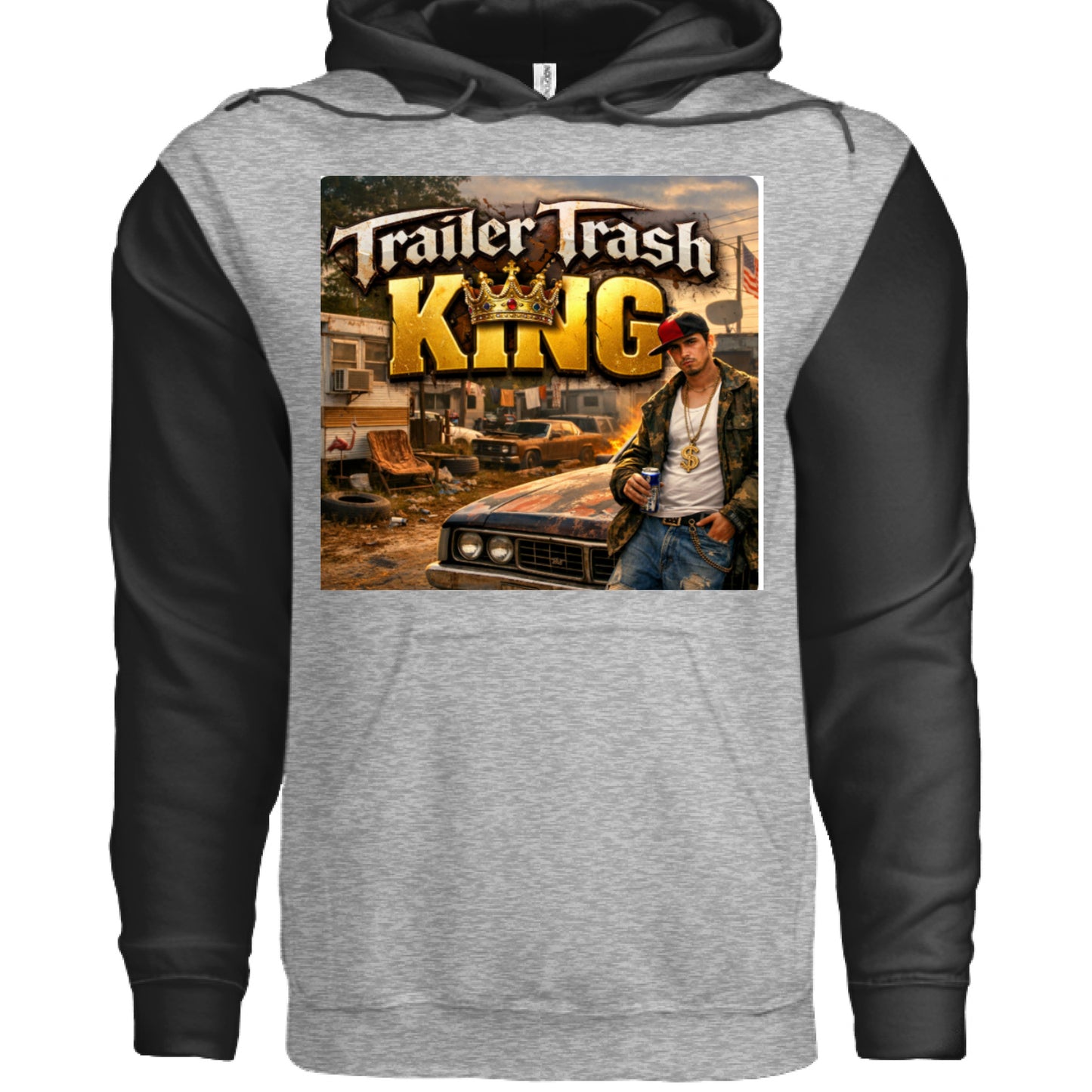 Grey Heather/ Black - FRONT